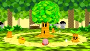 Whispy se vuelve tridimensional en Kirby 64:The Crystal Shards