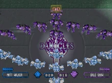 En Speedball 2 se enfrentan dos equipos de nueve jugadores en un estadio rodeado de paredes metálicas.