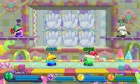 Springy Hand Land Basado en Lona Lúdica de Kirby: Triple Deluxe