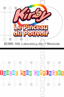 Versión europea (francés) (Kirby: Le Pinceau du Povoir)