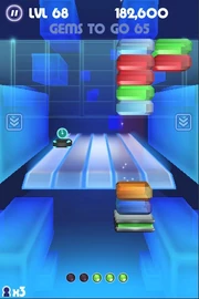  es un juego de iPhone que marca una evolución del concepto básico de Klax.