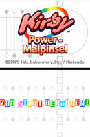 Versión europea (alemán) (Kirby: Power Malpinsel)