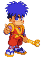 Sprite del juego Ganbare Goemon: Kirakira Douchuu