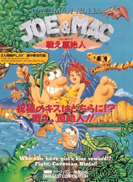 Joe & Mac - Caveman Ninja - Portada