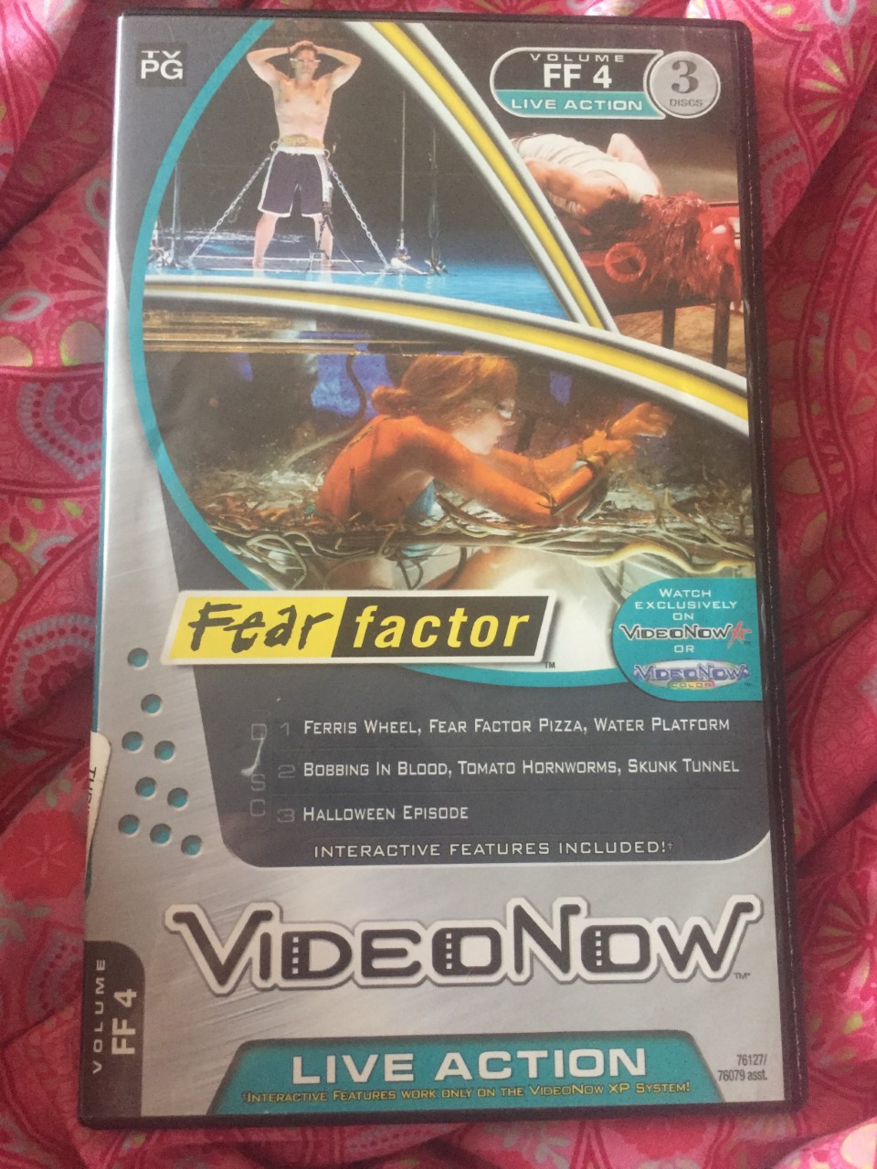 Hasbro Video Now Player 2003 w/ 5 Discs Case Tested Fear Factor  Transformers +