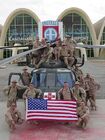 U.S. Military MEDEVAC unit 126th Med (Air Ambulance) in Kandahar, Afghanistan, 2003.