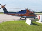 Sikorsky S-76 civil medevac helicopter on standby at Ottawa International Airport