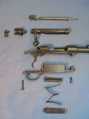 Disassembled mauser long action