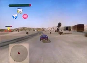 Sid Burn in the Meteor Crater stage.