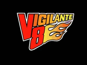 The title screen for Vigilante 8