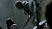 Rollo killing Arne in Season 2 Episode 1, Brother's War