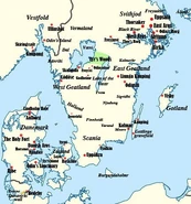 Götaland, the Danemark, Vermaland, and Svithjod (Svealand)