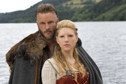 Ragnar and Lagertha promotional image