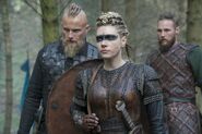 Bjorn, Lagertha, and Ubbe