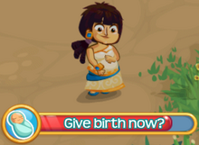 Pregnant villager