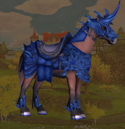 Blue torrential horse