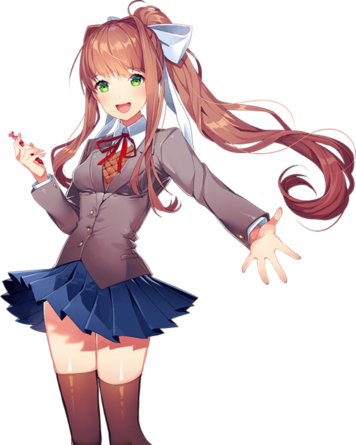 Doki Doki Literature Club Visual Novel Anime Girls Monika Doki