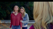 Samantha holding Danica at knifepoint