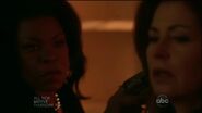 Angela preparing to kill Megan