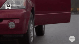 Amber dropping off the poisoned fruit basket