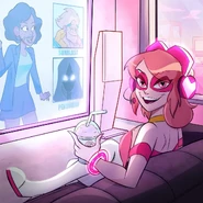 ハロー、フォロワーの皆！　新しい番組”The New Dawn"（新たな日の出）の話を聞いたわ！　サンブラストがいなくなったアトレノ市を悪党から取り戻すために、世界中のヒーローをテストするらしいわよ。胸の痛む彼の失踪だけど、そろそろなんとかしないとね！