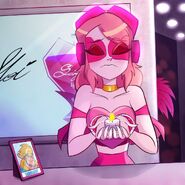 "Sending my thoughts to poor Sunblast. I don't know what it's like to lose to a villain, but it must be hard. Goes to show you just how awful villains really are!! Remember that #SuivezMoi will be available soon!!"