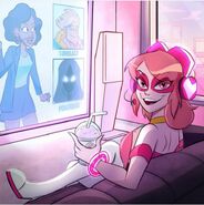 "Hello my followers!! I just heard about this new show called "The New Dawn"! Apparently they're testing heroes from all over to reclaim Atreno City from a villain's grasp now that Sunblast is gone. It's about time they did something about his heart-breaking disappearance!!"