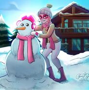 "Have a couple more days of patrolling duty at Frostcrest Hills, my followers!! I decided to spend some time out here and exercised a little creating my snowsona. What do you guys think??"