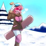 "Hello my followers!! How's this weather?? I needed to come up here to the Frostcrest Hills to do some extra patrolling around this place! It's a beautiful day so I decided to snap a quick pic with my Heed-Cam! How's the weather where you live??"
