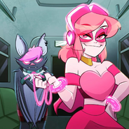 This fanged creature thought she was stronger and faster than me, but she was wrong!! Roxette may cause fear to other heroes, but not to me. Take this as a warning to all the villains who refuse to be kind and good members of society: ❤ always wins!!