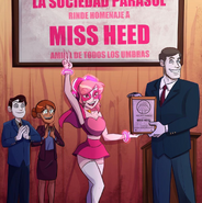 "Oooh how cute the people from the Parasol Society are, my followers!! Thank you for this beautiful recognition, but I have only started my heroic work in Atreno!! Soon the light will come, you will see!! And soon you will also find #SuivezMoi in stores!!"
