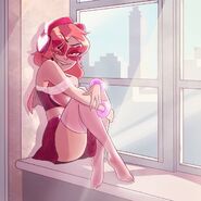 "It's a beautiful day to keep an eye on the city from up here"