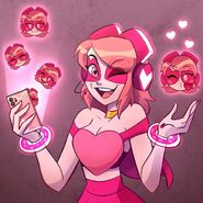 "Hello, my followers! So many of you over at TikTok (#followｍe me @ missheed!!) asked me to let you use my cute Heed-mojis so here they are! You can download them for your devices and use them anytime you want! LINK IN MY BIO!"