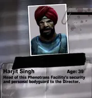 Singh dans le carnet.