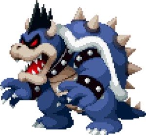 Le sprite de Bowser Noir dans le remake