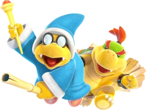 Bébé Bowser et Kamek