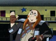 Control Freak waving to the Teen Titans