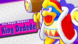 Dedede's Splash Screen in Kirby Star Allies.