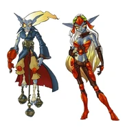 Artwork of Gol and Maia.