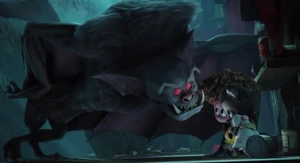 "The little human and his pet!"