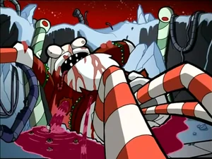 ZimSantaDefeated01.png (691 KB) The Santa Suit after being defeated by Dib.
