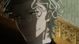 Milverton gleefully plotting Whitely's downfall.