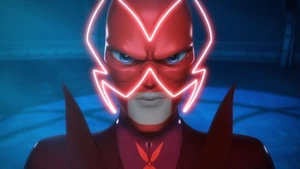 Hawk Moth ordering Vanisher to track Ladybug to the Guardian.