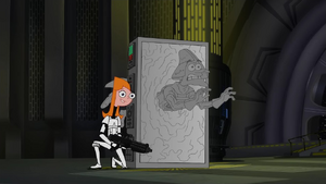 Candace gives her reason for helping Phineas: "I couldn't just leave you hanging."