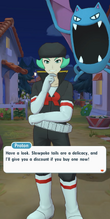 "Have a look. Slowpoke tails are a delicacy, and I'll give you a discount if you buy one now!"