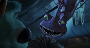 "You don't know, how long I wanted to do that, Sullivan." Randall taunting as he violently attacks Sulley, which he's very delighted to do so, enjoying his long-awaited vengeance from their college years.