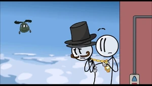 Reginald bargains Henry as he surrenders the airship.