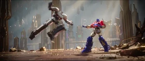 Megatron vs Optimus Prime.png (1.7 MB) Megatron and Optimus Prime clash for the very first time.