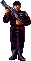 Sprite of OCP enemy officers from RoboCop versus the Terminator, who are based off of Lt. Hedgecock.