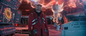 Dr. Eggman with Super Shadow